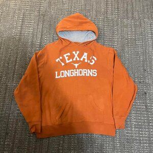 Men's Orange and Brown Hoodie